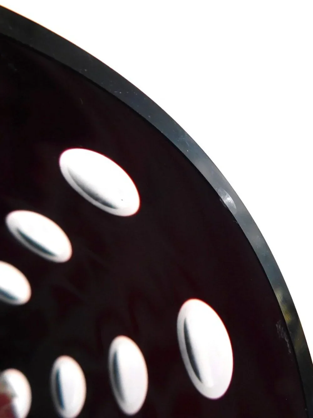 Dark Red Cut to Clear Short Round Vase # 26038
